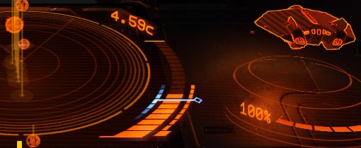 Cockpit Throttle Indicator, Blue Zone