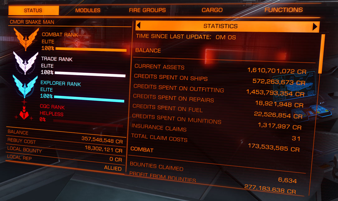 CMDR Snake Man Triple Elite! Nov 29th, 3301