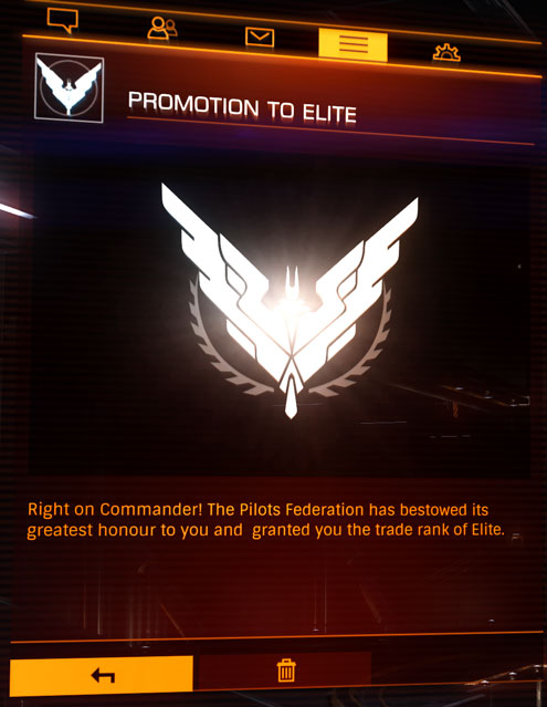 CMDR Snake Man Trade Elite Rank